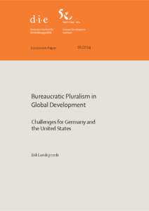 Discussion Paper[removed]Bureaucratic Pluralism in Global Development