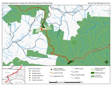 Southern Appalachian Cooperative Weed Management Partnership  Stecoah Gap Management Area â