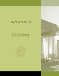City of Greenacres[removed]Annual Report Fiscal Year Ending September 30, 2012