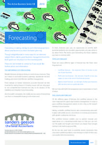 Time / Cash flow forecasting / Forecasting / Calculating demand forecast accuracy / Long range planning / Statistical forecasting / Prediction / Statistics