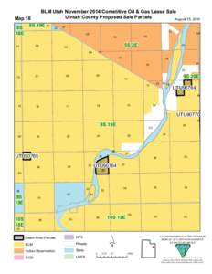 BLM Utah November 2014 Cometitive Oil & Gas Lease Sale Uintah County Proposed Sale Parcels August 15, 2014 Map 18 8S 8S 19E