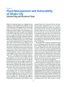 Chapter 9  Flood Management and Vulnerability