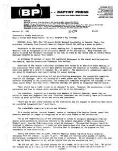 Baptists / Chalcedonianism / James T. Draper /  Jr. / Association of Baptist Churches in Ireland / First Baptist Church / Bellevue Baptist Church / Hawaii Pacific Baptist Convention / Baptists in the United States / Christianity / Protestantism / Southern Baptist Convention