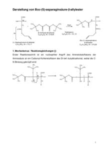 Darstellung von Boc-(S)-asparaginsäure-β-allylester COOH COOH H2N