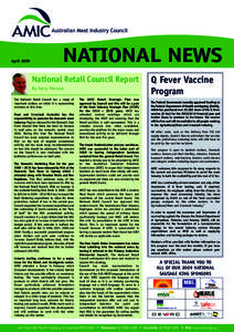 April[removed]NATIONAL NEWS National Retail Council Report By Kerry Melrose