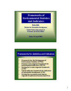 Microsoft PowerPoint - Frameworks of Environmental Statistics and Indicators Reena Shah.ppt