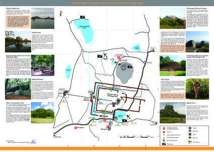 Tourist Map of Sigiriya Rock and its Surrounding Area Pahala Talkote Vava