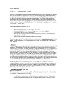 Microsoft Word - GeoTrust Privacy Statement v2 0 Jan 2009 _2_.doc