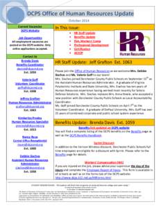 DCPS Office of Human Resources Update