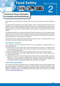 Food-borne illness: Information for consumers and food businesses