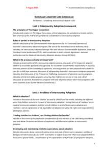 Nationally Consistent Core Curriculum for Parents considering Intercountry Adoption PDF 414KB