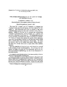 [Reprinted from TEE JOURNAL OF EXPERIMENTAL MEDICINE, April 1,1928, Vol. xlvii, No. 4, pp[removed]THE INTERCONVERTIBILITY OF “R” AND “S” FORMS OF PNEUMOCOCCUS.