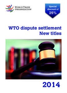 Special discount of 25%  WTO dispute settlement