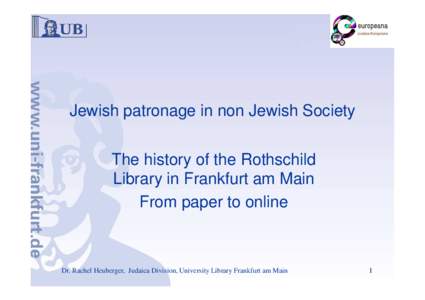 Rothschild-Library Paris EAJS 2014