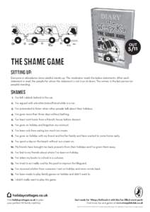 OUT[removed]The SHAME Game Setting Up: