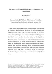 Andrew Theophanous / Civil recognition of Jewish divorce / Australia / Australian constitutional law / Politics of Australia / Law