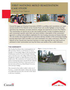 First nations mold remediation Case study Tsartlip First Nation