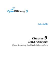 Calc Guide  9 Chapter Data Analysis