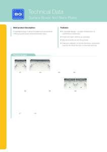 Technical Data Surface Boxes And Blank Plates Brief product description: Features: