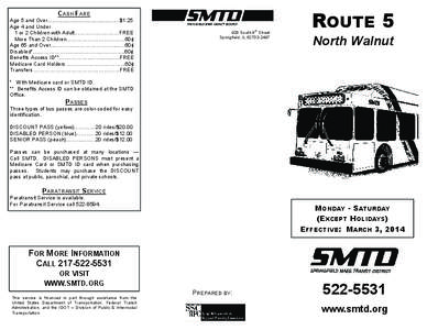 Greater Cleveland Regional Transit Authority / Paratransit / Springfield Mass Transit District / Transportation in the United States / Transit pass / Medicare