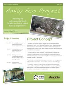Amity Eco Project Newsletter  May 2014 Amity Eco Project Reviving the