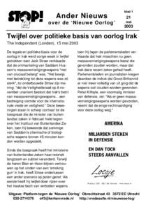 Ander Nieuws  over de ‘Nieuw e Oorlog’ blad 1