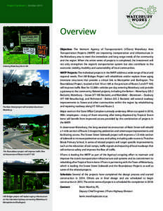Project Factsheet | October[removed]Overview Entering Waterbury from I-89.