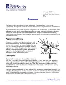 Revision Date: [removed]Dewey M. Caron, Extension Entomologist Derby Walker, Extension Agent ENT-04
