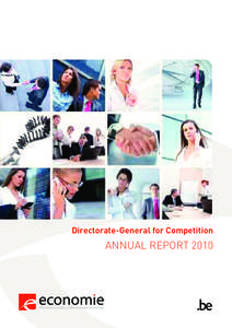 Directorate-General for Competition  ANNUAL REPORT 2010 Directorate-General Competition