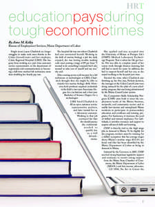 HRT  educationpaysduring tougheconomictimes By Anne M. Kelley