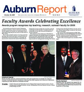 AuburnReport October 30, 2009 For  t h e f a c u l t y a n d s t a ff o f