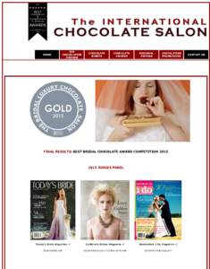 HOME  TOP CHOCOLATIER AWARDS