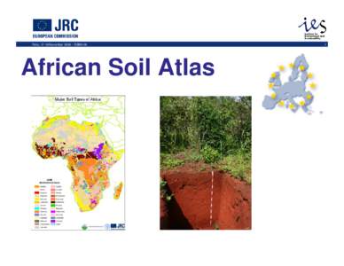 Paris, 17-18 November 2008 – ESBN 08  African Soil Atlas 1