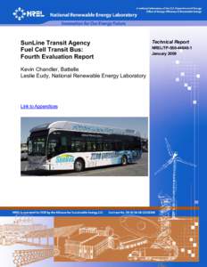 SunLine Transit Agency Fuel Cell Transit Bus: Fourth Evaluation Report and Appendices