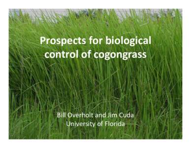 Microsoft PowerPoint - 1045Cogongrass_FLEPPC_2013_Overholt