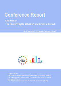 Microsoft Word - Iraqi Turkmen - the Human Rights Sitauation and Crisis in Kerkuk - Conference Report _A5_ _Draft II_.doc