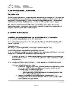    	
   CTN Publication Guidelines Introduction