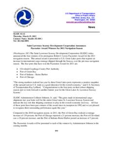 U.S Department of Transportation Office of Public Affairs 1200 New Jersey Ave., S.E. Washington, DC[removed]www.dot.gov/affairs/briefing.htm