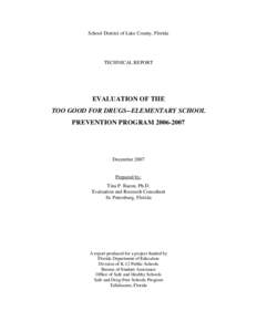 TGFD Elementary Replication Study 2007