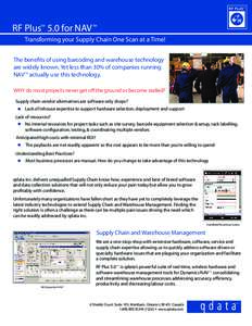 RF PLUS  QDATA RF Plus 5.0 for NAV TM