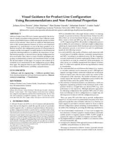 Visual Guidance for Product Line Configuration Using Recommendations and Non-Functional Properties