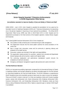 Medicine / Health / Trent Accreditation Scheme / Patient safety / QHA Trent Accreditation / International healthcare accreditation / Evaluation / Quality assurance / Accreditation