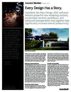 Autodesk 3ds Max ® ®  Design 2012