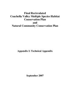 Conservation / Habitat conservation / Conservation biology / Habitat Conservation Plan / Environment / Biology / Ecology