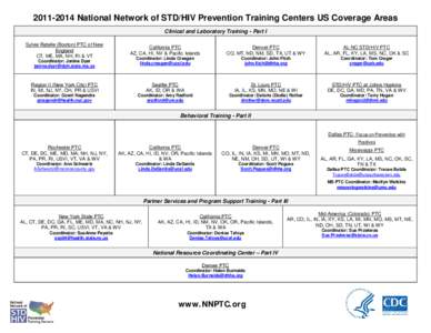 National STD/HIV Prevention Training Centers – General Inquiry Information