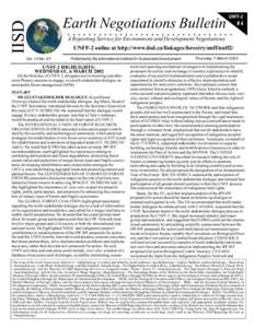 IISD  Earth Negotiations Bulletin UNFF-2