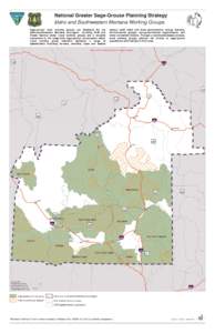 Idaho and Southwestern Montana Working Groups map