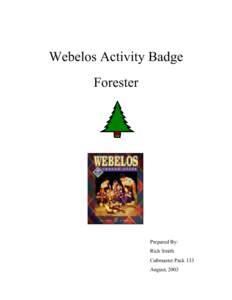 Microsoft Word - Forester Activity Badge Outline-1.doc