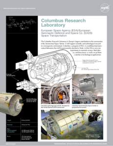 National Aeronautics and Space Administration  Columbus Research Laboratory ~~~~~~~~~~~~~~~~~~~~~~~~~~~~~~~~~~~~~~~~~~~~