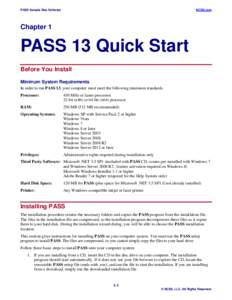 PASS Sample Size Software  NCSS.com Chapter 1